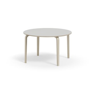 Arcus bord akustiklaminat hvidpig. birk Ø120 cm