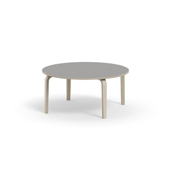 Arcus bord akustiklaminat hvidpig. birk Ø120 cm