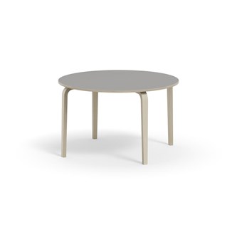Arcus bord akustiklaminat hvidpig. birk Ø120 cm