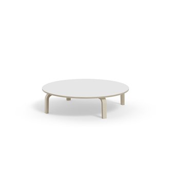Arcus bord akustiklaminat hvidpig. birk Ø120 cm