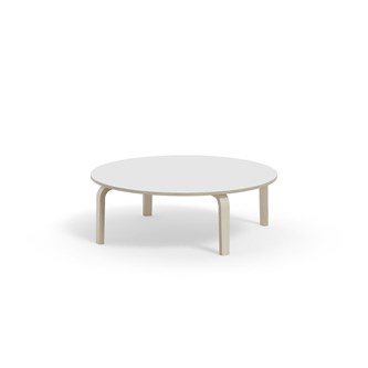 Arcus bord akustiklaminat hvidpig. birk Ø120 cm