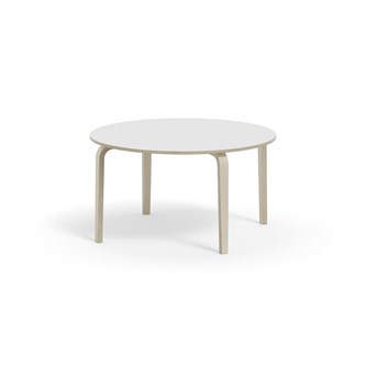 Arcus bord akustiklaminat hvidpig. birk Ø120 cm