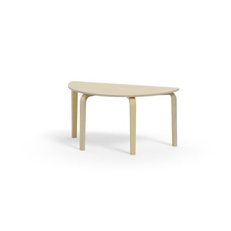 Arcus bord HT birk halvrundt 120-60 cm