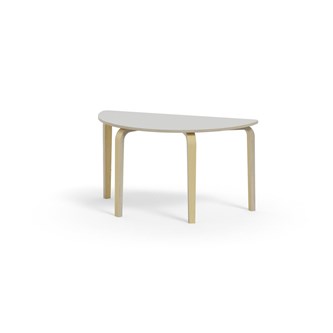 Arcus bord HT birk halvrundt 120-60 cm