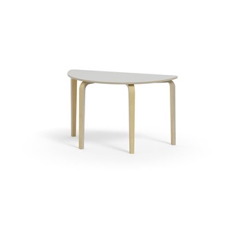 Arcus bord HT birk halvrundt 120-60 cm