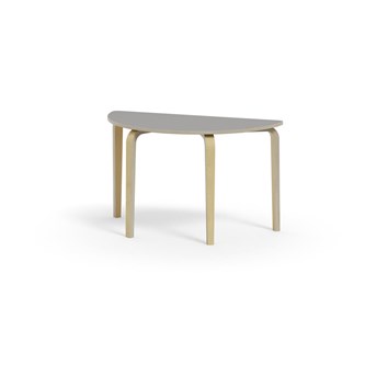 Arcus bord HT birk halvrundt 120-60 cm