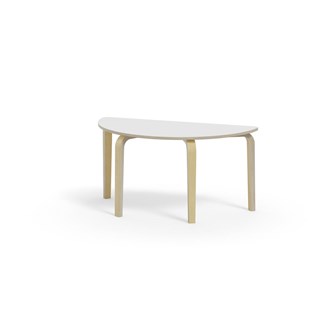 Arcus bord HT birk halvrundt 120-60 cm