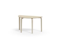Arcus bord akustiklaminat hvidpig. birk halvrundt 120-60 cm