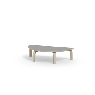 Arcus bord akustiklaminat hvidpig. birk halvrundt 120-60 cm