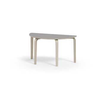 Arcus bord akustiklaminat hvidpig. birk halvrundt 120-60 cm