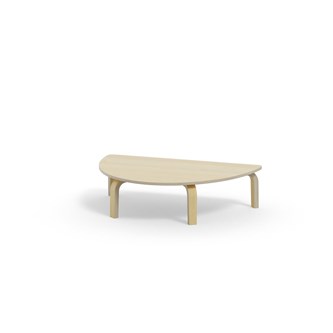 Arcus bord HT birk halvrundt 120-80 cm