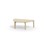 Arcus bord HT birk halvrundt 120-80 cm
