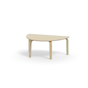 Arcus bord HT birk halvrundt 120-80 cm