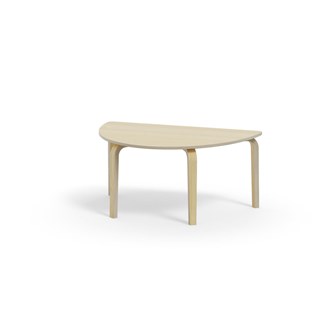 Arcus bord HT birk halvrundt 120-80 cm
