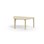 Arcus bord HT birk halvrundt 120-80 cm