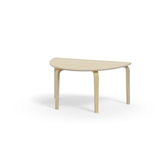 Arcus bord HT birk halvrundt 120-80 cm
