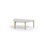 Arcus bord HT birk halvrundt 120-80 cm