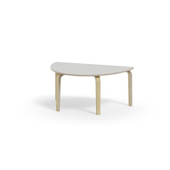 Arcus bord HT birk halvrundt 120-80 cm