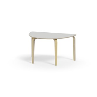 Arcus bord HT birk halvrundt 120-80 cm