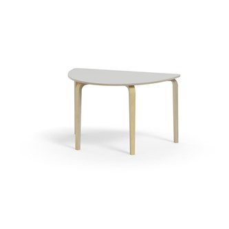 Arcus bord HT birk halvrundt 120-80 cm