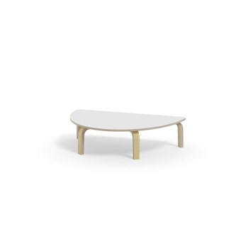 Arcus bord HT birk halvrundt 120-80 cm