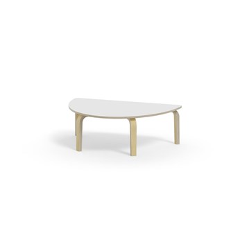 Arcus bord HT birk halvrundt 120-80 cm
