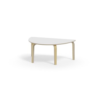 Arcus bord HT birk halvrundt 120-80 cm