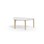 Arcus bord HT birk halvrundt 120-80 cm