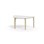 Arcus bord HT birk halvrundt 120-80 cm