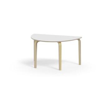 Arcus bord HT birk halvrundt 120-80 cm