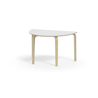 Arcus bord HT birk halvrundt 120-80 cm