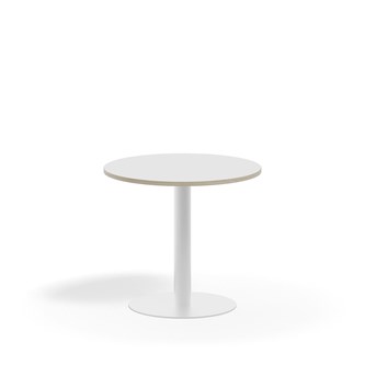 Pilastro FSC søjlebord Ø70 cm HT hvidt understel
