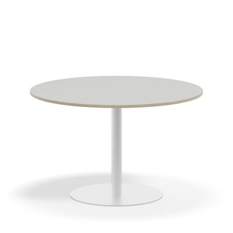 Pilastro FSC søjlebord Ø120 cm HT hvidt understel