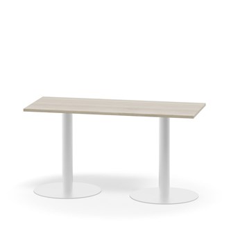 Pilastro FSC søjlebord 120x50 cm HT hvidt understel