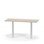 Pilastro FSC søjlebord 120x50 cm HT hvidt understel