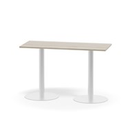 Pilastro FSC søjlebord 120x50 cm HT hvidt understel