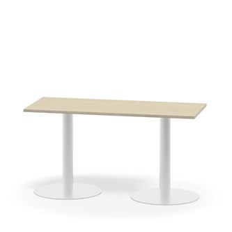 Pilastro FSC søjlebord 120x50 cm HT hvidt understel