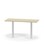 Pilastro FSC søjlebord 120x50 cm HT hvidt understel