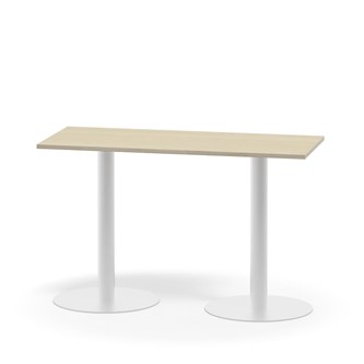 Pilastro FSC søjlebord 120x50 cm HT hvidt understel
