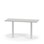 Pilastro FSC søjlebord 120x50 cm HT hvidt understel