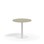 Pilastro søjlebord Ø70 cm akustikk linoleum hvidt understel