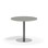 Pilastro søjlebord Ø90 cm akustik linoleum sølv understel