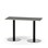 Pilastro søjlebord 120x50 cm akustikk linoleum sort understel