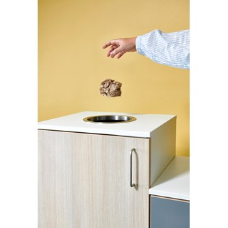 Norden affaldsbeholder topåbning hvid H60