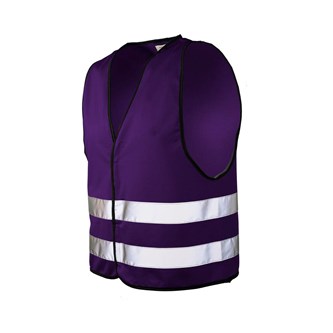 Vest med refleksbånd og velcrolukning, M