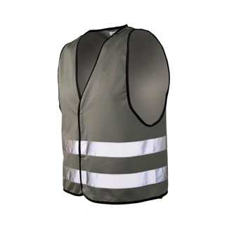 Vest med refleksbånd og velcrolukning, M