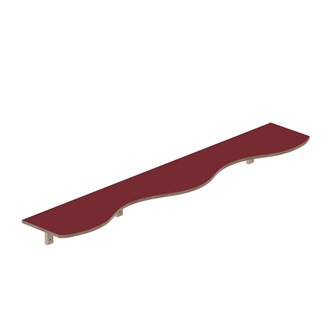 Curve hylde B200xD36xH20cm, krydsfiner 15 mm