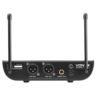 Vonyx trådløs mikrofon UHF 2-kanaler