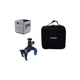 Pakke med projektoren Piczo Mini Cube Touch, den lille pakke