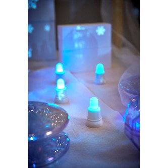 Genopladelige LED-lys 12 stk.